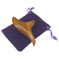 Wooden Trigger Point Massage Tool with carry pouch