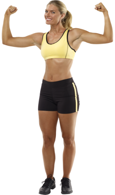 Fitness Woman Flexing